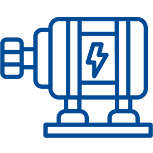 Empresa 3 icono motor azul