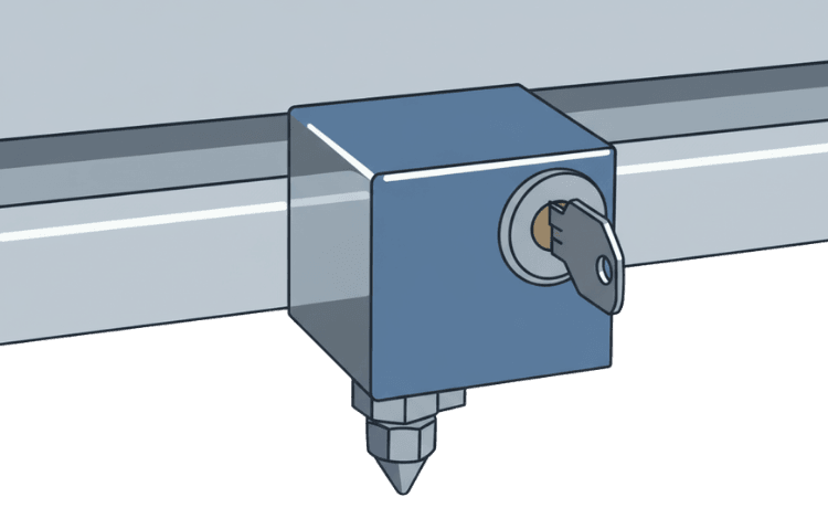 Ilustración cerradura de seguridad ilustracion cerrajeria v3