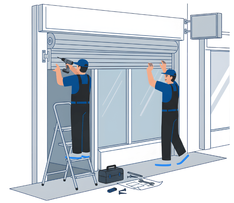 Ilustración instalacion de una persiana ilustracion intalacion v2